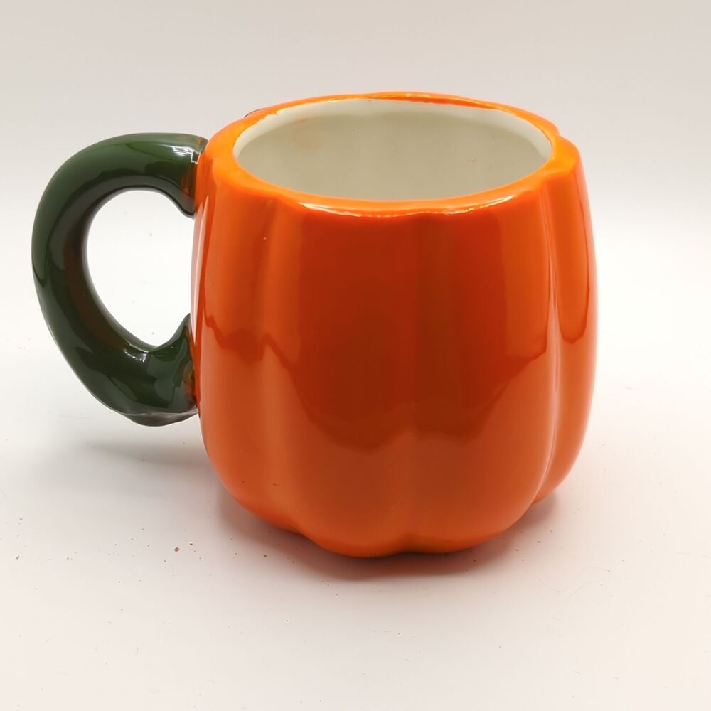 Pumpkin Coffee Mug Set of 4 | 12 oz | Fall Ceramic Hot Cocoa Cups - Picture 5 of 6